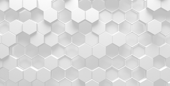 White Hexagons Tech Background 01_preview1